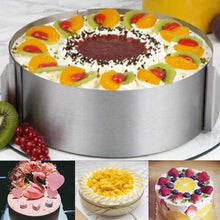 Charger l'image dans la galerie, Stainless Steel Adjustable Cake Mold Rings
